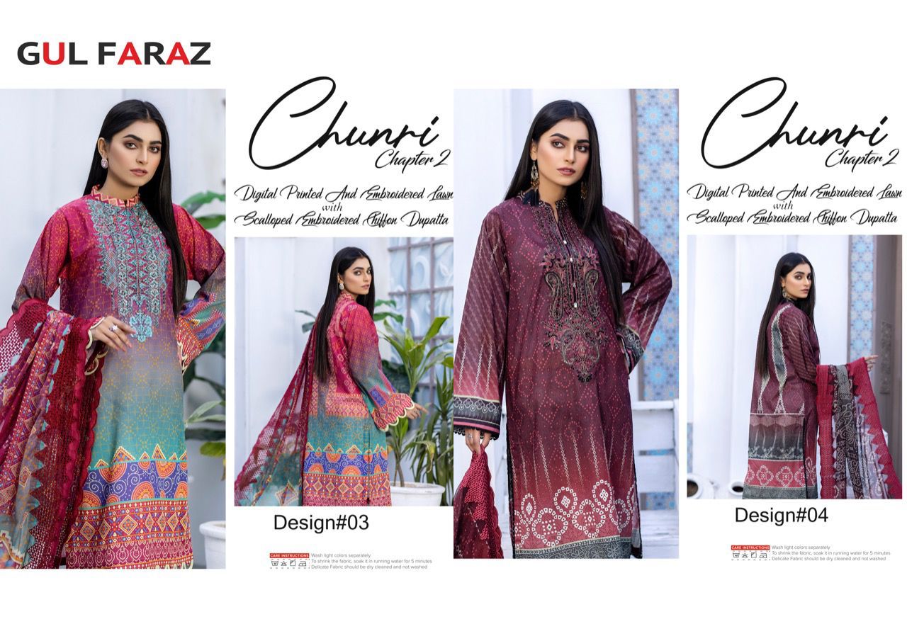 Chunari Chapter 2 Pure Jam Printed Wholesale Pakistani Dress Material